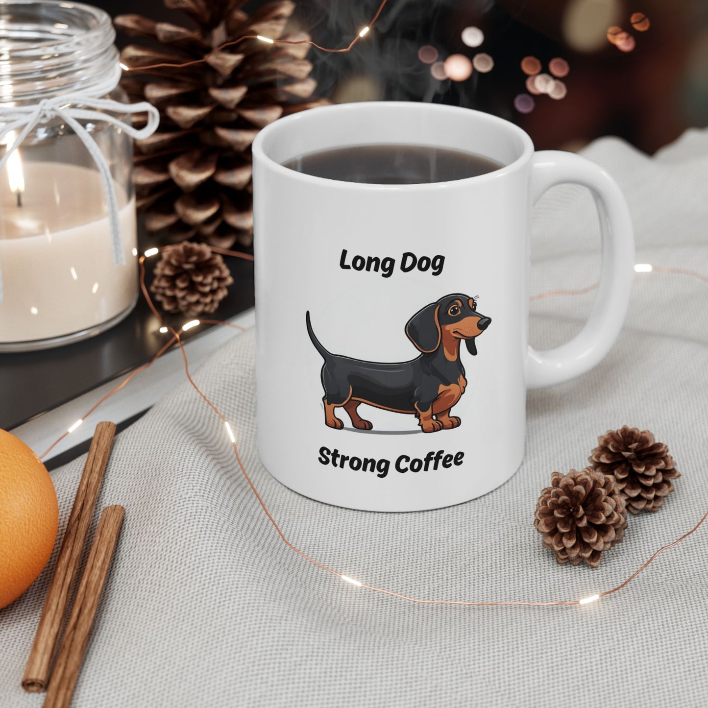 Long Dog, Strong Coffee Mug